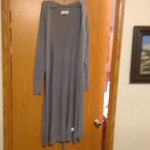 Sonoma long grey chrocet over sweater